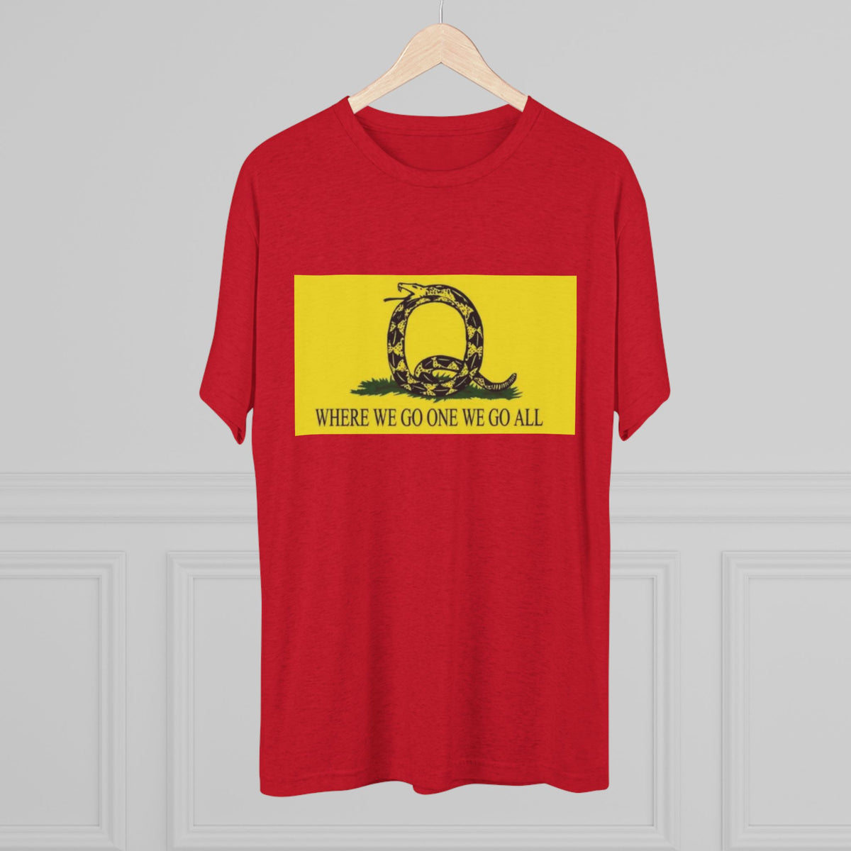 Where We Go One We Go All Q Tee Shirt