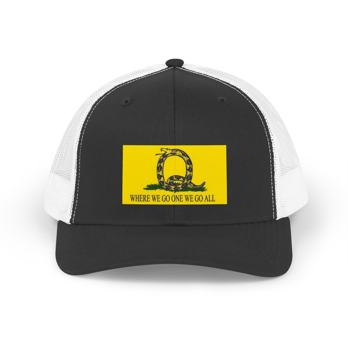 Where We Go One We Go All - Q - Retro Trucker Hat