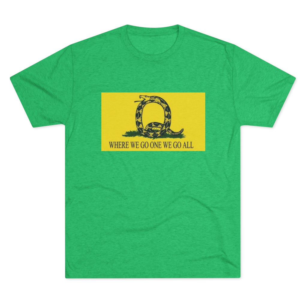 Where We Go One We Go All Q Tee Shirt
