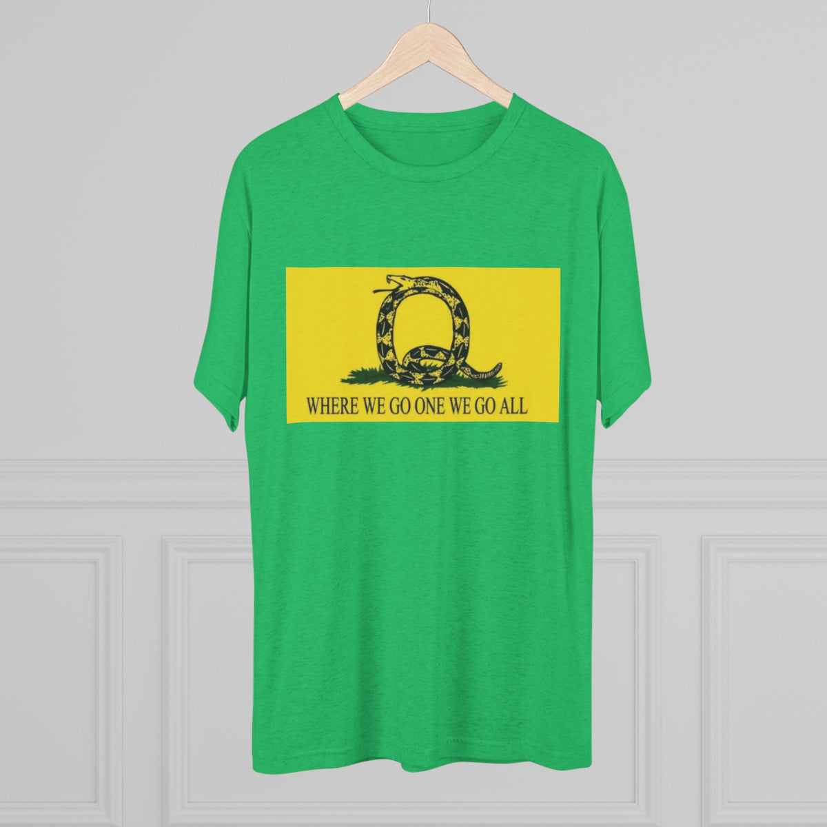 Where We Go One We Go All Q Tee Shirt