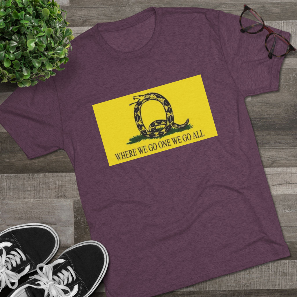 Where We Go One We Go All Q Tee Shirt