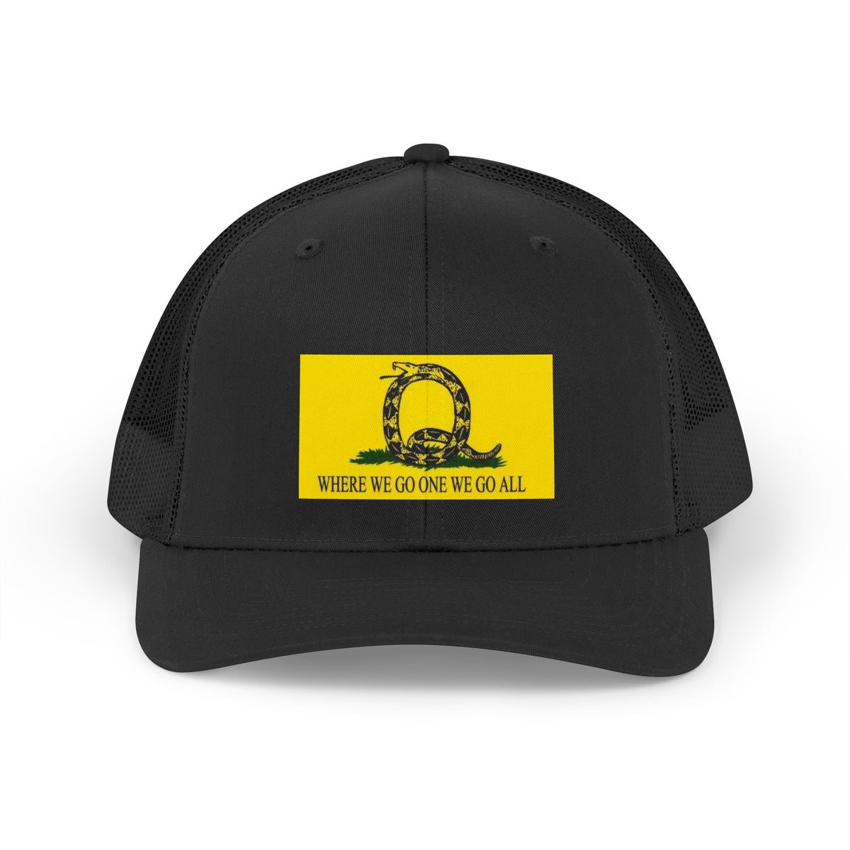 Where We Go One We Go All - Q - Retro Trucker Hat