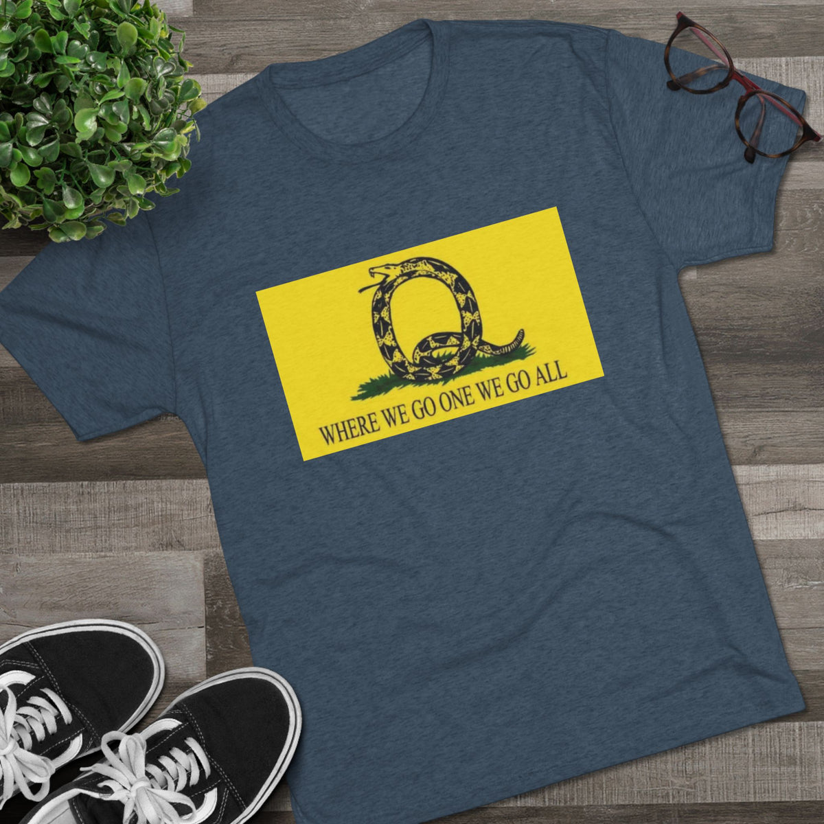 Where We Go One We Go All Q Tee Shirt