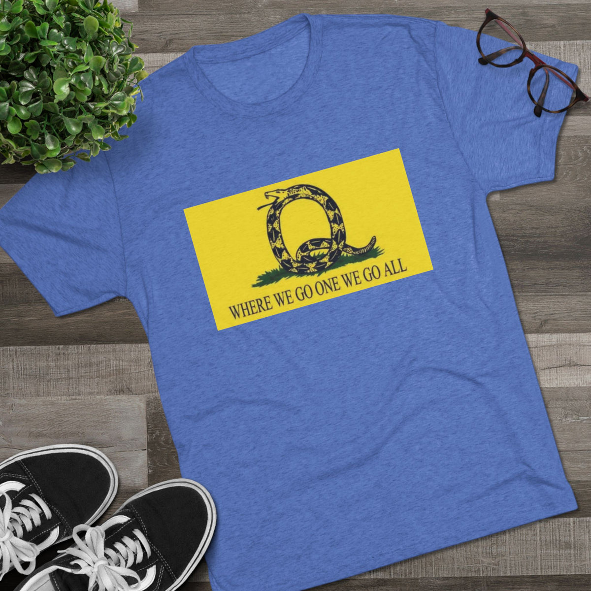 Where We Go One We Go All Q Tee Shirt