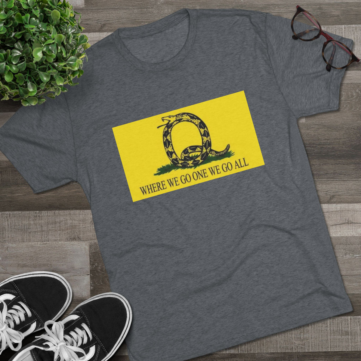 Where We Go One We Go All Q Tee Shirt