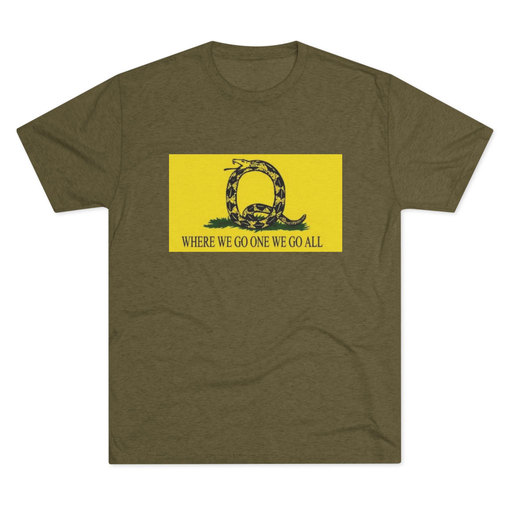 Where We Go One We Go All Q Tee Shirt