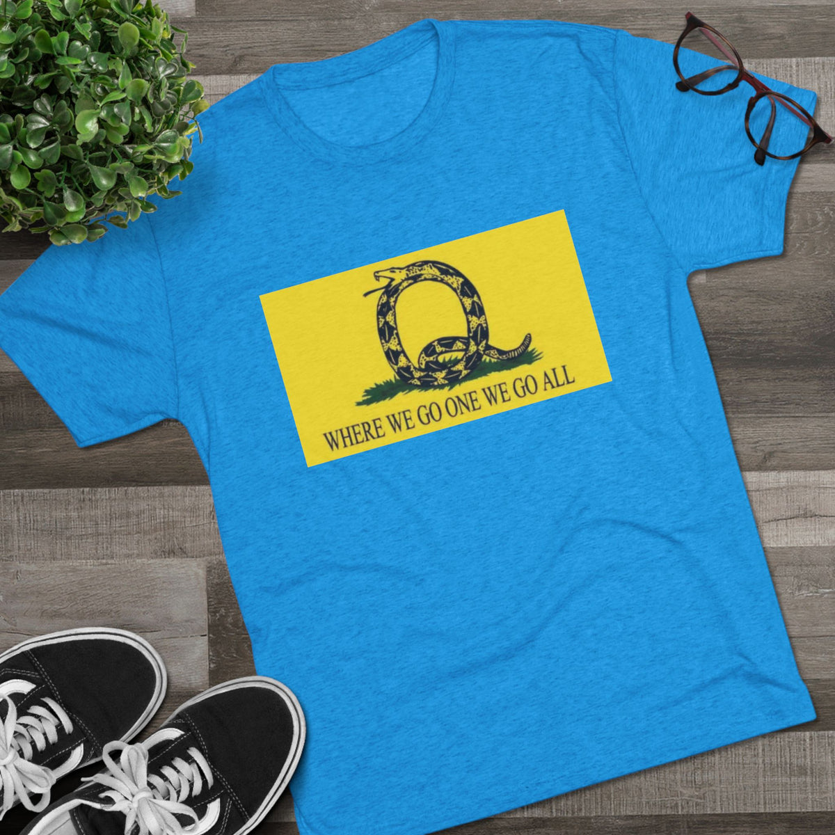 Where We Go One We Go All Q Tee Shirt