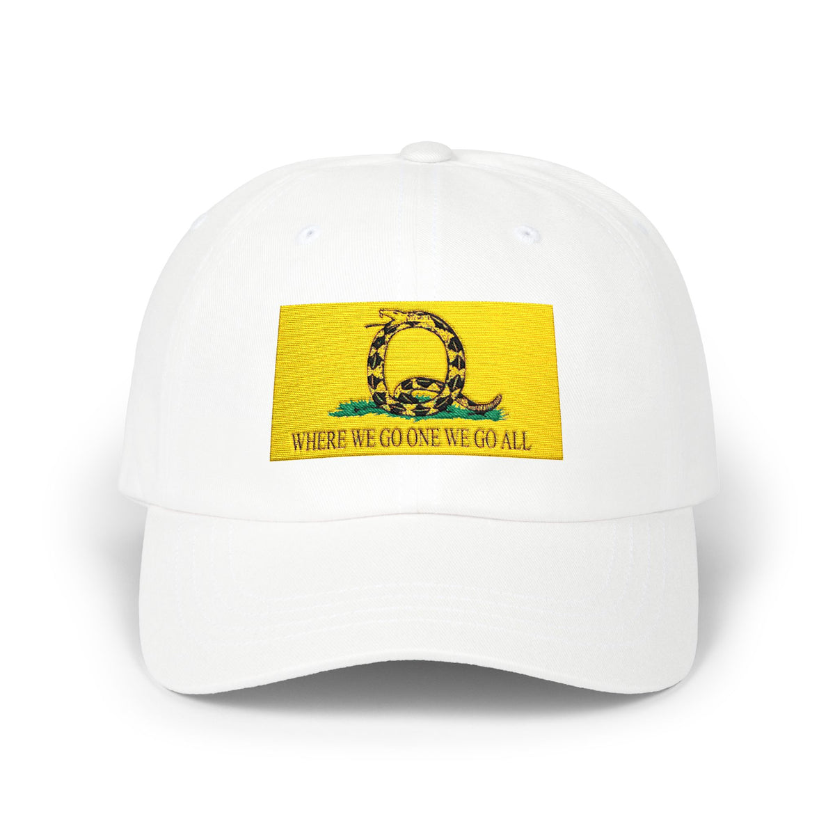 Where We Go One We Go All - Q - Dad Cap Embroidered